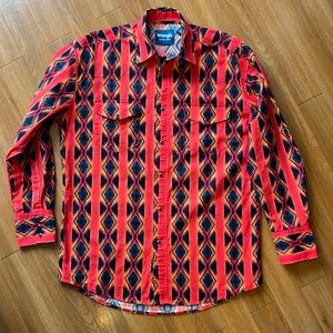 Vintage Wrangler Western Shirt Size Medium